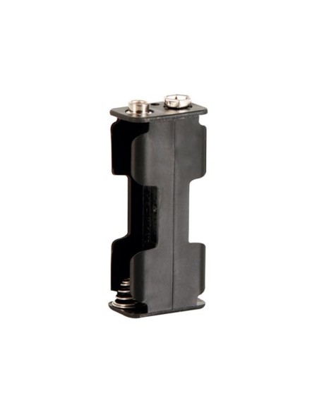 BATTERY HOLDER FOR 2 x AA-CELL (WITH SNAP TERMINALS)