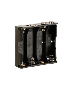 BATTERIJHOUDER VOOR 4 x AA-CEL (VOOR BATTERIJCLIPS)