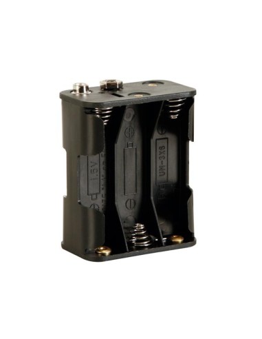 BATTERY HOLDER FOR 6 x AA-CELL (WITH SNAP TERMINALS)