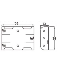 COUPLEUR POUR 3 PILES R03 2