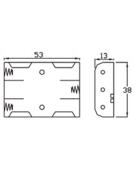 BATTERY HOLDER FOR 3 x AAA-CELL