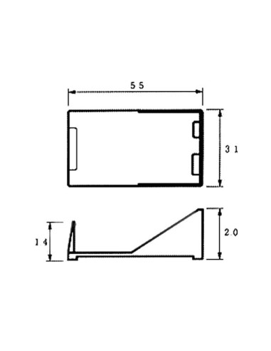 BATTERY HOLDER FOR 1 x 9V CELL (WITH LEADS)