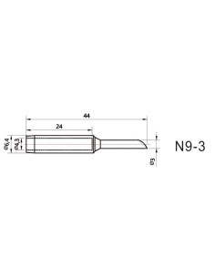 SPARE BIT FOR VTSS220 - beveled tip 2