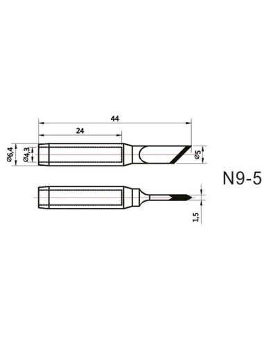 SPARE BIT FOR VTSS220 - chisel tip