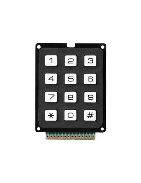 FOLIENTASTATUR - 12 TASTEN - EINZELPUNKTSCHALTUNG - BLISTER