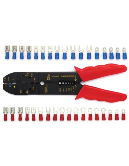 CRIMPING TOOL WITH 80 CONNECTORS