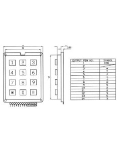CLAVIER 12 TOUCHES - SORTIE POINT COMMUN - LIVRE EN BLISTER 2