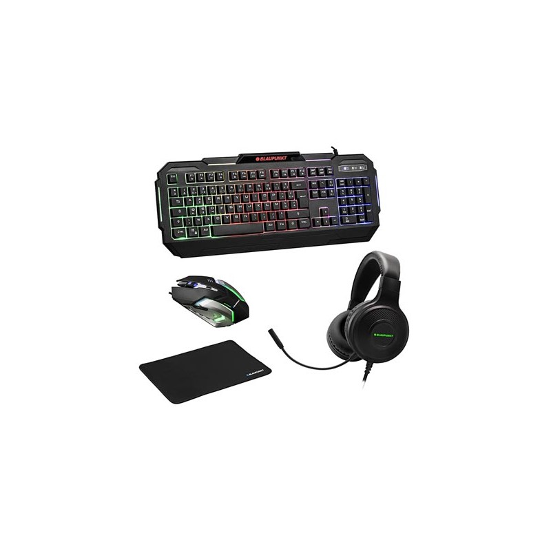 GAMING SET WITH MOUSE - KEYBOARD - BLUETOOTH HEADPHONE - MOUSEPAD
