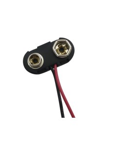 BATTERIJCLIP VOOR 1 x 9V-CEL ("T"-TYPE)