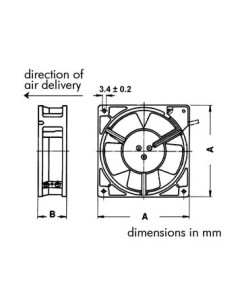 LÜFTER SUNON 12VDC GLEITLAGER 40 x 40 x 10mm 2