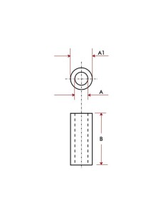 KUNSTSTOFF-ABSTANDSHALTER 10 mm M4 2