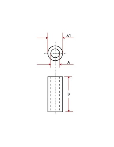 ALUMINIUM-ABSTANDSHALTER 15 mm M3