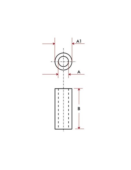 ALUMINIUM-ABSTANDSHALTER 15 mm M3
