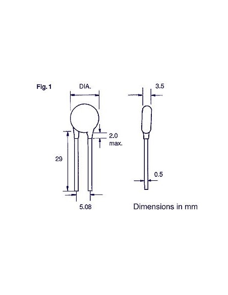 KERAMISCHE CONDENSATOR 100pF