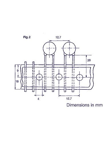 KERAMISCHE CONDENSATOR 100pF