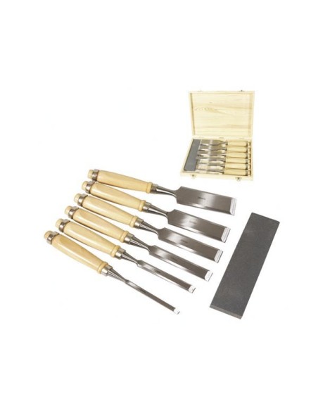 WOOD CHISEL SET 6-12-19-25-32-38 mm