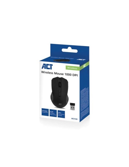 Wireless mouse - black - 1000 dpi oem