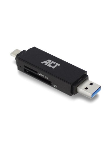 Lecteur de cartes SD et Micro SD USB 3.2 Gen1, connecteur USB-C et Type-A