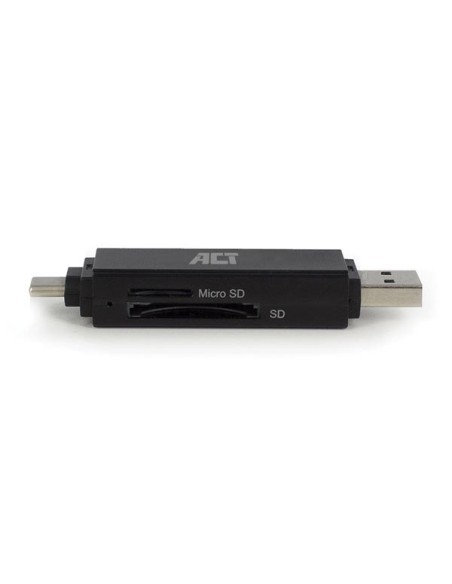 USB 3.2 Gen1 kaartlezer SD en Micro SD, USB-C & Type-A aansluiting