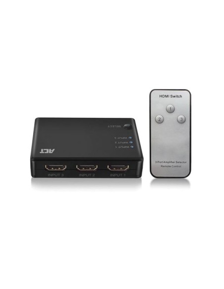 Commutateur HDMI 4K 3 ports, affichez 3 sources HDMI sur un seul moniteur.
