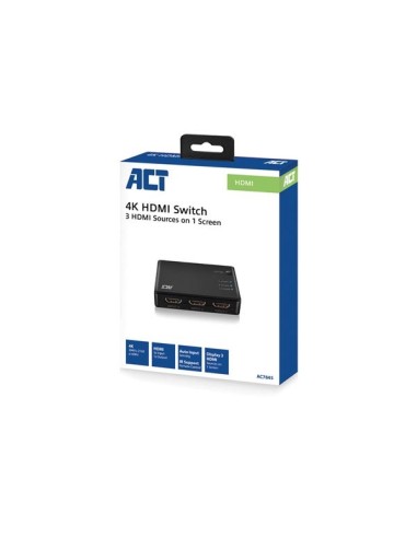 Commutateur HDMI 4K 3 ports, affichez 3 sources...