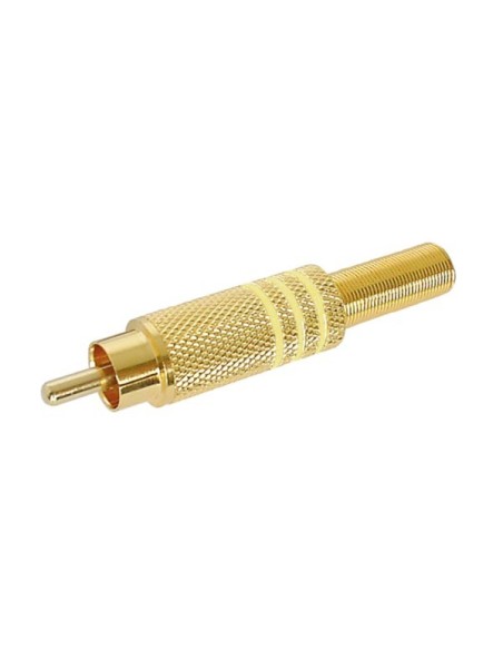 RCA PLUG MALE - GOLD - YELLOW