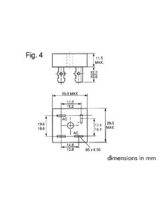 BRIDGE RECTIFIER 800V-25A (KBPC2508)