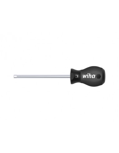 Wiha Screwdriver SoftFinish® Phillips with short round blade, Stubby (26969) PH2 x 25 mm
