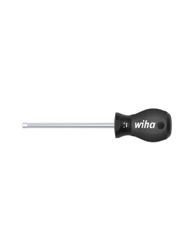 Wiha Screwdriver SoftFinish® Phillips with short round blade, Stubby (26969) PH2 x 25 mm