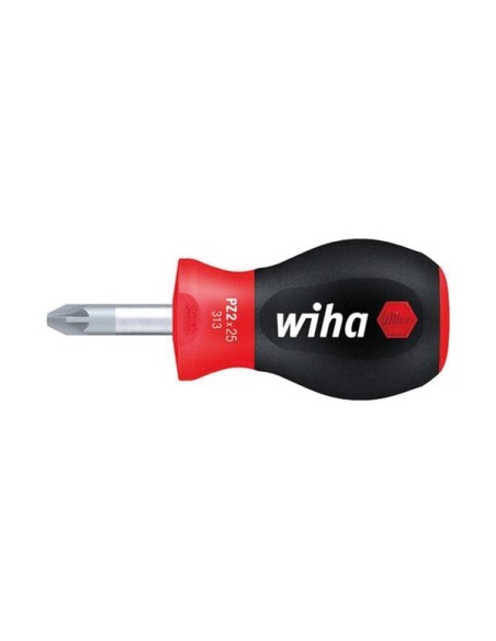 Wiha Tournevis SoftFinish® Pozidriv avec lame ronde courte (26972) PZ2 x 25 mm