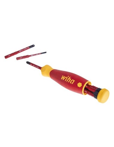 Wiha Screwdriver with bit magazine PocketMax®...