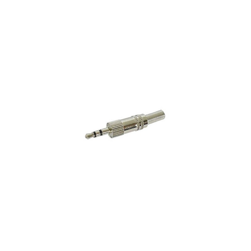3.5mm MALE JACK CONNECTOR - NICKEL STEREO