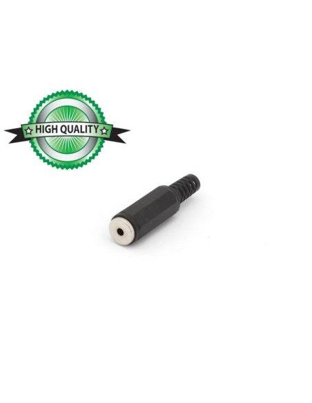 JACK FEMELLE 2.5mm MONO PLASTIQUE NOIR