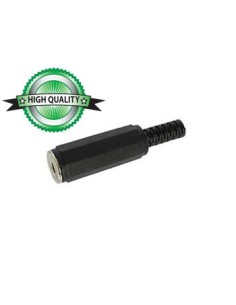3.5mm-STEREO-KLINKENBUCHSE - KUNSTSTOFF, SCHWARZ