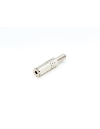 3.5mm FEMALE JACK CONNECTOR - SILVER STEREO