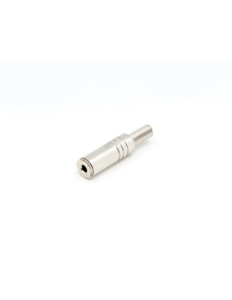 VROUWELIJKE 3.5mm STEREO JACK, VERZILVERD