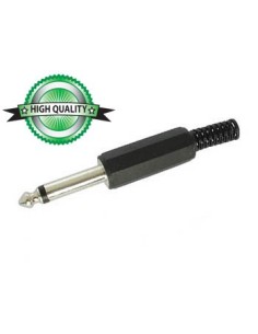 6.35mm-MONO-KLINKENSTECKER - SCHWARZ, KUNSTSTOFF