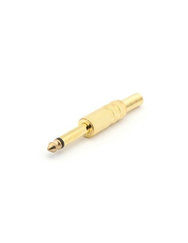 6.35mm MALE JACK CONNECTOR - GOLD MONO