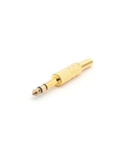 MANNELIJKE 6.35mm STEREO JACK - VERGULD