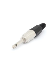 PROFESSIONELE MANNELIJKE 6.35mm MONO JACK - ZWART
