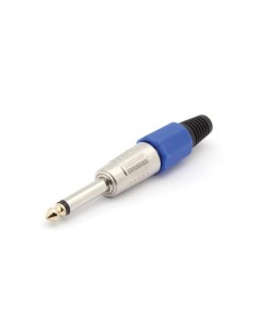 PROFESSIONELE MANNELIJKE 6.35mm MONO JACK - BLAUW