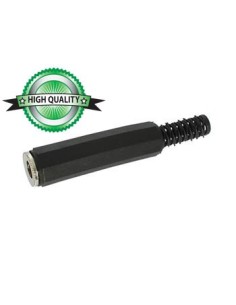 6.35mm PLASTIC BOOT NICKEL FEMALE JACK CONNECTOR - MONO -...