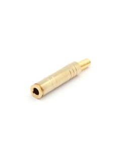 VROUWELIJKE 6.35mm STEREO JACK - VERGULD