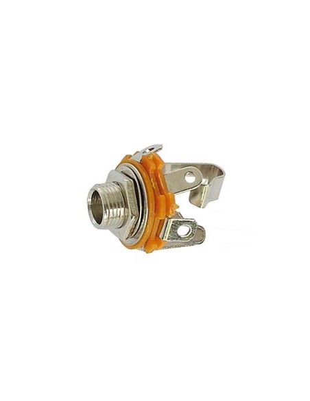 6.35mm FEMALE JACK CONNECTOR - OPEN CIRCUIT CHASSIS - STEREO