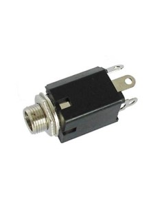 VROUWELIJKE 6.35mm MONO JACK - MET SCHAKELAAR