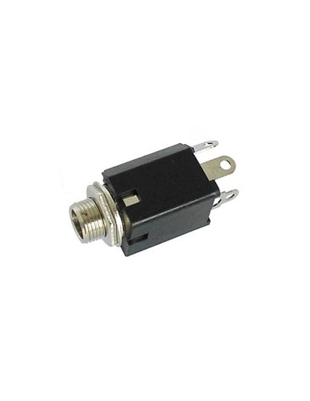 6.35mm FEMALE JACK CONNECTOR - WITH SWITCH - MONO