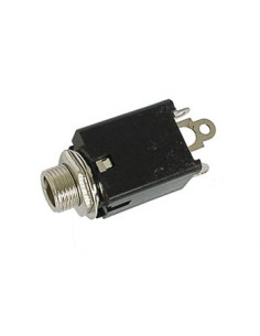 VROUWELIJKE 6.35mm STEREO JACK - MET SCHAKELAAR