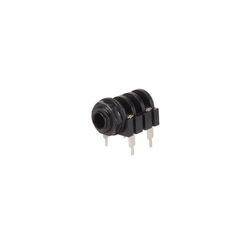 6.35 mm FEMALE JACK CONNECTOR - CLOSED CIRCUIT - MONO