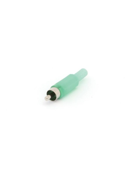 RCA PLUG MALE -  GREEN