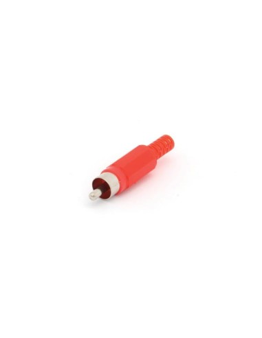 MANNELIJKE RCA PLUG - ROOD